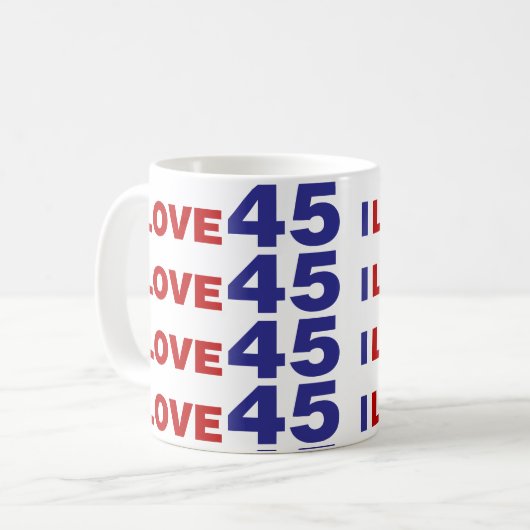 Mug I Love 45 (Devant gauche)