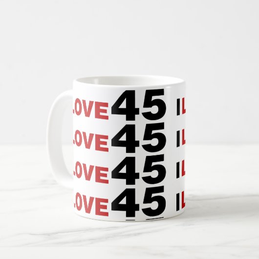 Mug I Love 45 (Devant gauche)