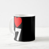 Mug I Love 67 Meme Six Seven Matching Couples Valentin (Devant gauche)