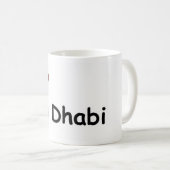Mug I Love Abu Dhabi (Devant droit)
