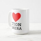Mug I love action camera (Devant gauche)