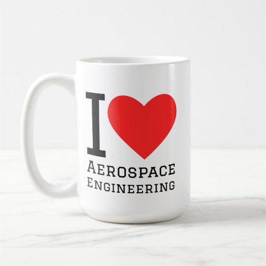 Mug I love aerospace engineering  (Gauche)