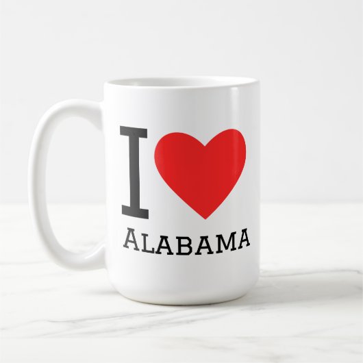 Mug I love alabama (Gauche)