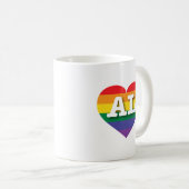 Mug I Love Alabama Rainbow Heart (Devant droit)