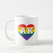 Mug I Love Alaska Rainbow Heart (Gauche)