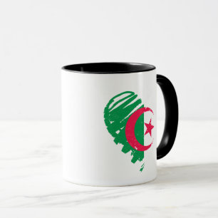 Mug I Love Algérie - Coeur du drapeau algérien