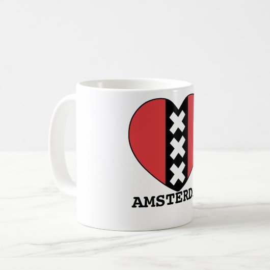 Mug I LOVE AMSTERDAM mok By Amsterdam (Devant gauche)