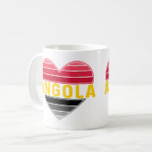 Mug I Love Angola, Coeur angolais (Devant gauche)