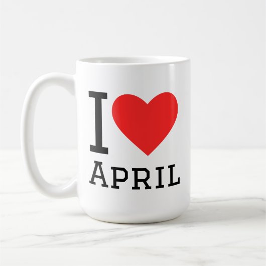 Mug I love April  (Gauche)