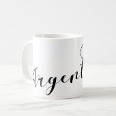 Mug I Love Argentina, Argentine Flag Heart (Devant gauche)