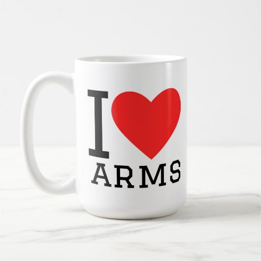 Mug I love arms (Gauche)
