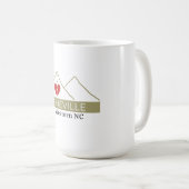 Mug I Love Asheville & Western NC (Devant droit)