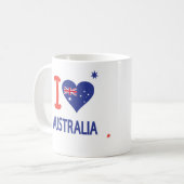 Mug "I LOVE AUSTRALIA" Australia Day 26 janvier (Devant gauche)