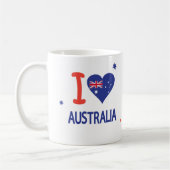 Mug "I LOVE AUSTRALIA" Australia Day 26 janvier (Gauche)