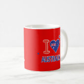 Mug "I LOVE AUSTRALIA" Australia Day 26 janvier (Devant droit)