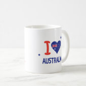 Mug "I LOVE AUSTRALIA" Australia Day 26 janvier (Devant droit)