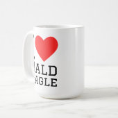 Mug I love bald eagle  (Devant gauche)