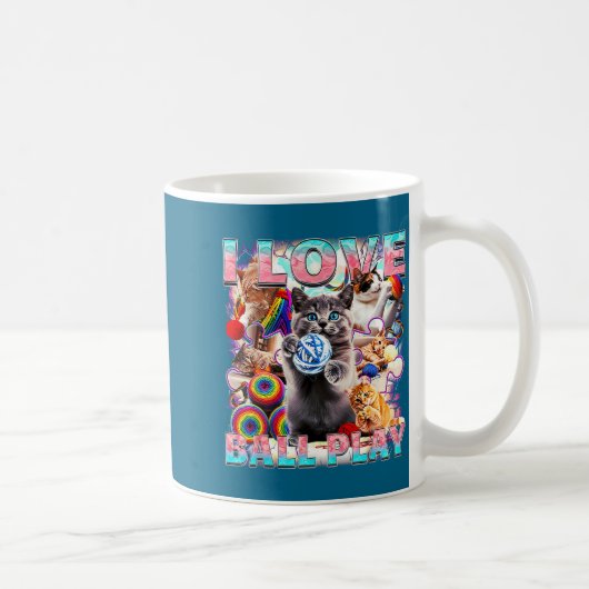 Mug I Love Ball Play Cute Cats Roll Of Wool Kitty For  (Droite)