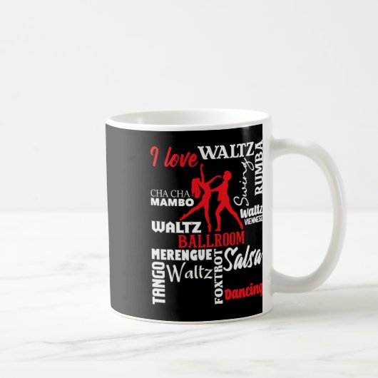 Mug I Love Ballroom Dancing - Dance Instructor Pair Ch (Droite)