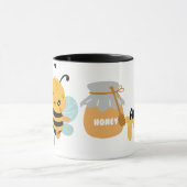 Mug "I love Bee me" Bumblebee avec le nom personnalisé (Centre)