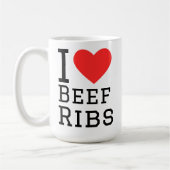 Mug I love beef ribs (Gauche)