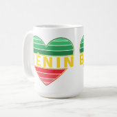 Mug I Love Bénin, Coeur béninois (Devant gauche)