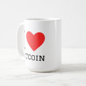Mug I love bitcoin (Devant gauche)