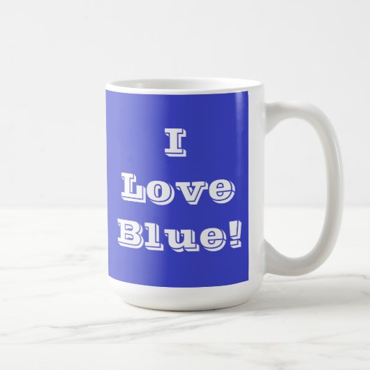 Mug I Love Blue (Droite)