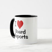 Mug I Love Board Reports Funny Comptable Life Quote (Devant gauche)