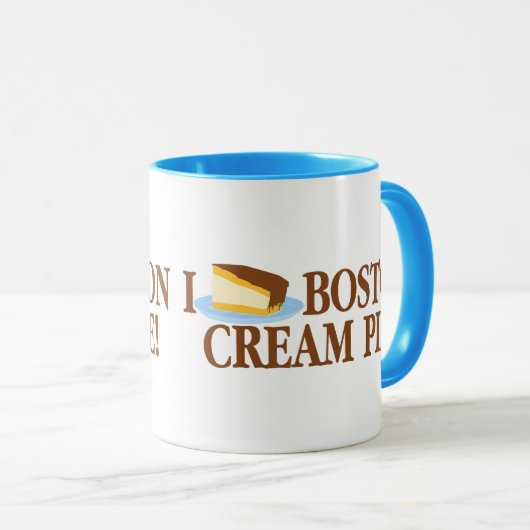 Mug I Love Boston Cream Pie (Devant droit)
