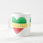 Mug I Love Burkina Faso, Heart Burkinabè (Devant gauche)