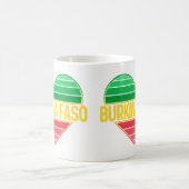 Mug I Love Burkina Faso, Heart Burkinabè (Centre)