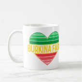 Mug I Love Burkina Faso, Heart Burkinabè (Gauche)
