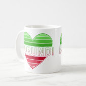 Mug I Love Burundi, Coeur Burundais (Devant gauche)