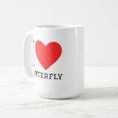 Mug I love butterfly (Devant gauche)