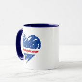 Mug I Love Cabo Verde - Cabo Verdean Drapeau Coeur (Devant gauche)