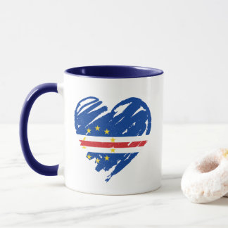 Mug I Love Cabo Verde - Cabo Verdean Drapeau Coeur