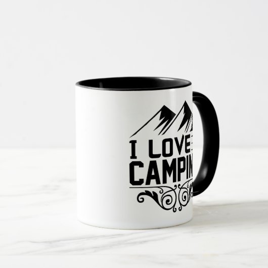 Mug I Love Camping (Devant droit)