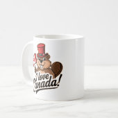 Mug I Love Canada Beaver Design (Devant gauche)