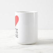 Mug I love cheese blue (Centre)