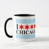 Mug I Love Chicago - Chicago Style Drapeau (Gauche)