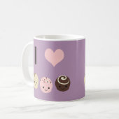 Mug I Love Chocolate truffes (Devant gauche)