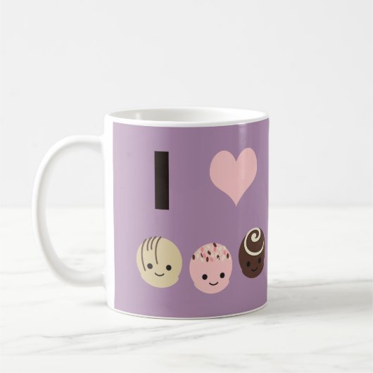 Mug I Love Chocolate truffes (Gauche)