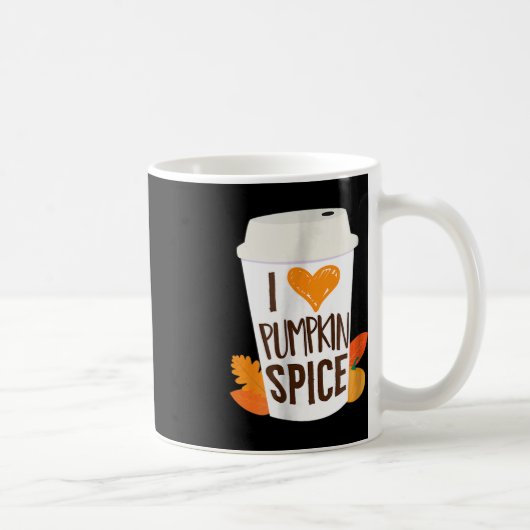Mug I Love Citrouille Spice Coffee Automne automne sai (Droite)