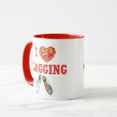 Mug I Love Clogging Heart Shoe Dancing (Devant gauche)