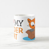 Mug I Love (coeur) MY GINGER CAT Cute Cat in Box (Centre)