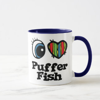 Mug I Love (Coeur) Puffer Fish