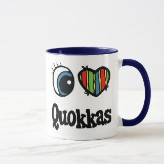 Mug I Love (Coeur) Quokkas