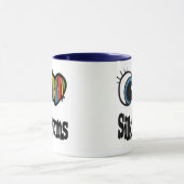 Mug I Love (Coeur) vers à soie (Centre)