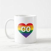 Mug I Love Colorado Rainbow Heart (Gauche)